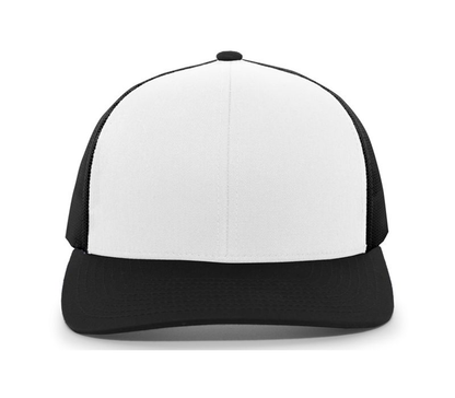 Trucker Snapback Hat with Engraved Leather Patch